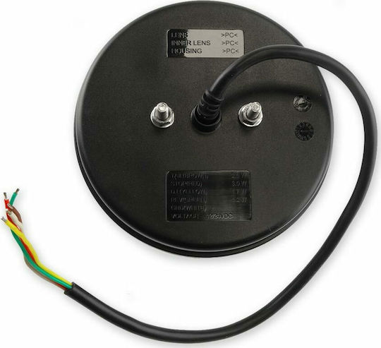 AMiO Φως Τρέιλερ LED Αδιάβροχο RCL-07-LR με Βίδες 10 - 30V 1τμχ