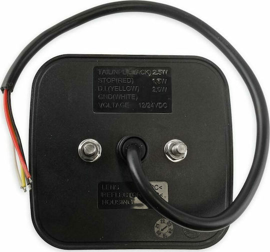 AMiO Φως Τρέιλερ LED Αδιάβροχο RCL-08-LR με Βίδες 10 - 30V 1τμχ