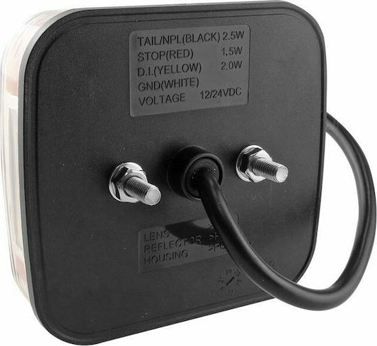 AMiO Φως Τρέιλερ LED Αδιάβροχο RCL-08-LR με Βίδες 10 - 30V 1τμχ