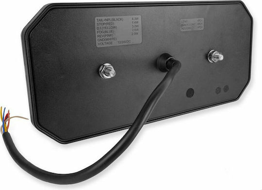 AMiO Φως Τρέιλερ LED Αδιάβροχο RCL-04-R με Βίδες 10 - 30V 1τμχ