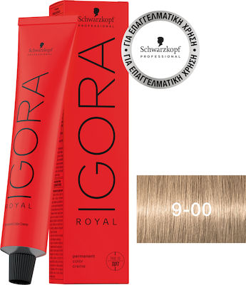 Schwarzkopf Igora Royal Hair Dye 9-00 Blonde Very Light Very Light Intense Natural 60ml