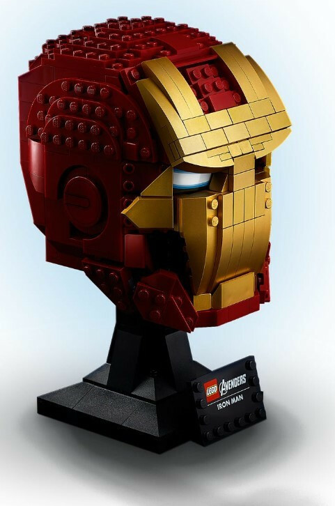 lego marvel avengers iron man helmet 76165 building kit