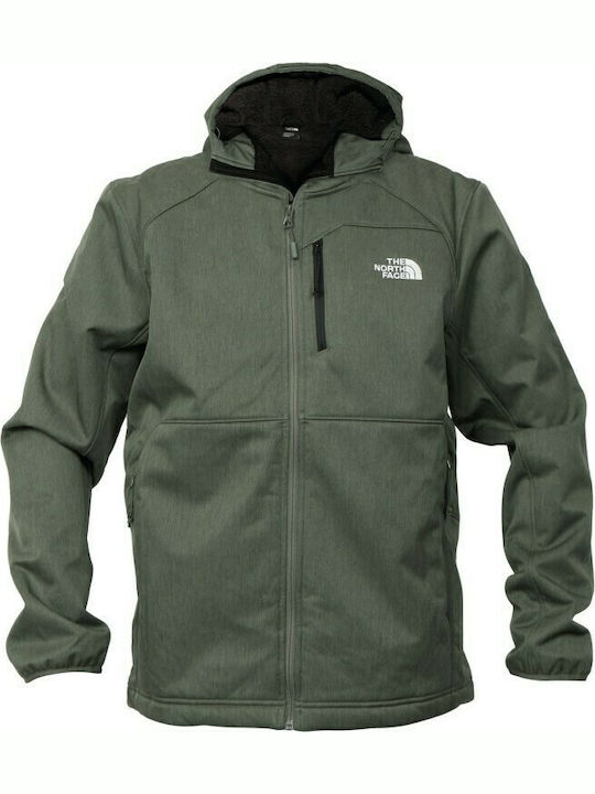 Quest Geacă pentru bărbați de iarnă Softshell Impermeabil și rezistent la vânt Kaki