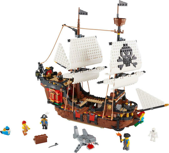 LEGO Creator 3-in-1 Pirate Ship for Ages 9+ 1264 Pieces