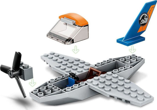 LEGO Jurassic World Velociraptor Biplane Rettungsmission für 4+ Jahre 101 Stück