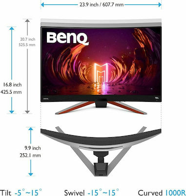 BenQ Mobiuz EX2710R VA HDR Curved Gaming Monitor 27" QHD 2560x1440 165Hz