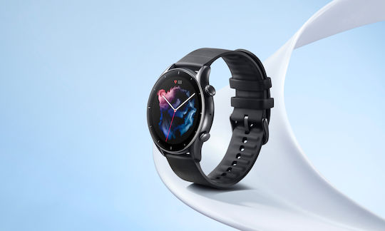 Amazfit GTR 3 Aluminium 46mm Waterproof Smartwatch with Heart Rate Monitor (Thunder Black)