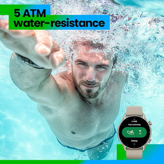 Amazfit GTR 3 Aluminium 46mm Waterproof Smartwatch with Heart Rate Monitor (Thunder Black)