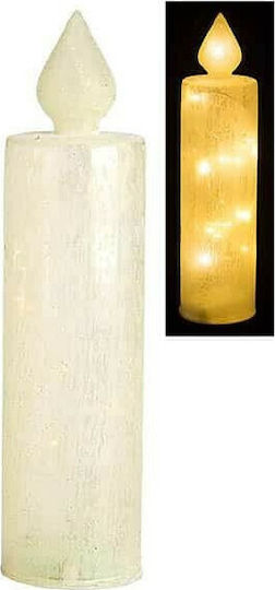 JK Home Decoration Χριστоулгенски свещи и свещници Стъклен Свещ 26x7см.