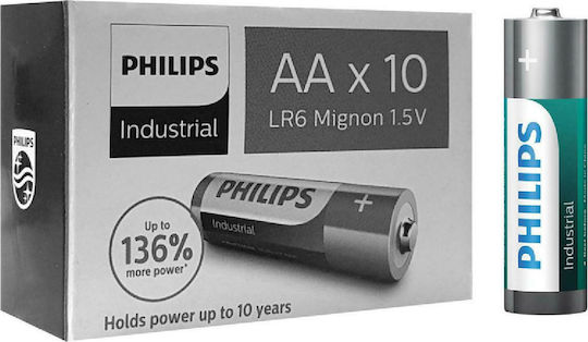 Philips Industrial Алкални Батерии AA 1.5V 2бр