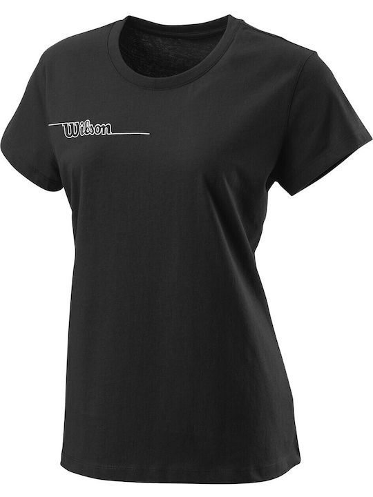 Женско T-shirt Черно