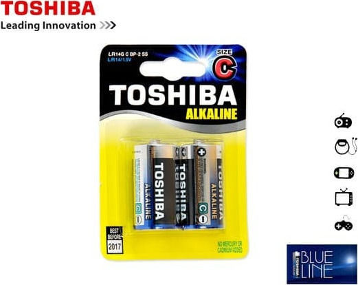 Toshiba Bp-2 Αλκαλικές Μπαταρίες C 1.5V 2τμχ