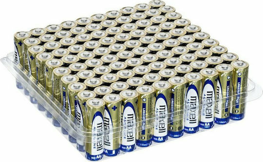 Maxell Алкални Батерии AA 1.5V 100бр LR6-100P