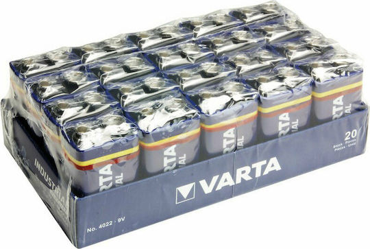 Varta Industrial Alkaline Batterien 9V 20Stück