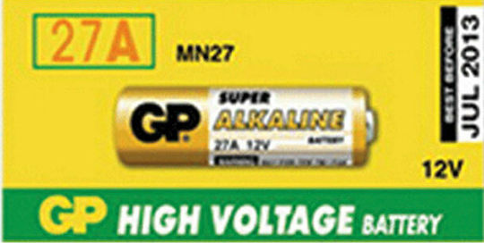 GP Batteries High Voltage Αλκαλική Μπαταρία A27 12V 1τμχ