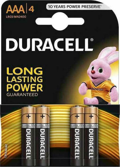 Duracell 4 Pack Alkaline Batteries AAA Simply 1.5V