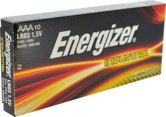Energizer Industrial Αλκαλικές Μπαταρίες AAA 1.5V 10τμχ