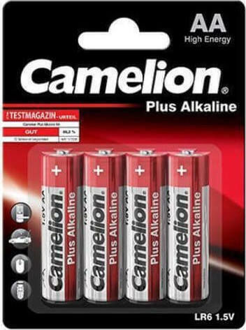 Camelion 4 Pack Alkaline Batteries AA Plus 1.5V 135.LR6