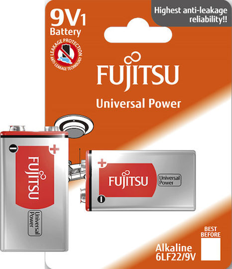 Fujitsu Alkaline Batteries 9V Universal Power 9V