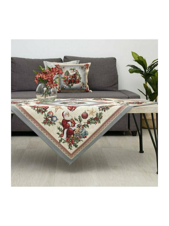 Dimeco 8930 Ornament de Crăciun Față de masă Material textil Gri M140xL180cm 1buc