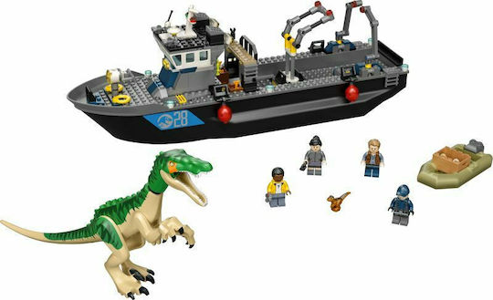 LEGO Jurassic World Baryonyx Dinosaur Boat Escape For Age 8+