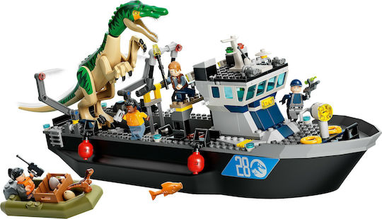 LEGO Jurassic World Baryonyx Dinosaur Boat Escape For Age 8+