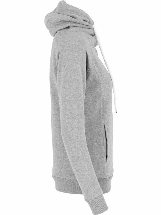 Damen Sweatshirt Kapuzen Gray