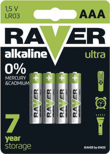 Emos Raver Ultra Alkaline Batterien AAA 1.5V 4Stück