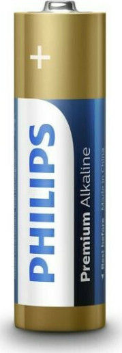 Philips Premium Αλκαλικές Μπαταρίες AA 1.5V 4τμχ