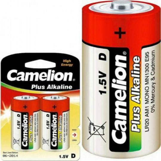Camelion Plus Alkaline Batterien D 1.5V 2Stück