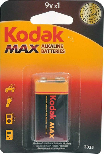 Kodak Max Алкална Батерия 9V 1бр 001398