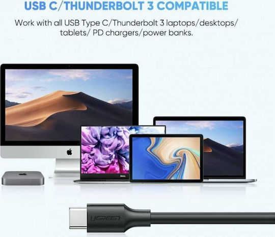 Ugreen USB 3.0 Cable USB-C male - micro USB-B Μαύρο 1m 20103