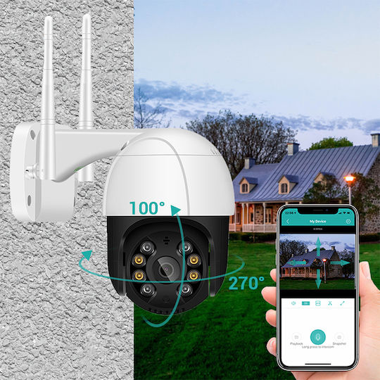 Camwon WIP-AT500S IP Surveillance Camera Wi-Fi Full HD 1080p Waterproof with Two-Way Communication and Lens 3.6mm