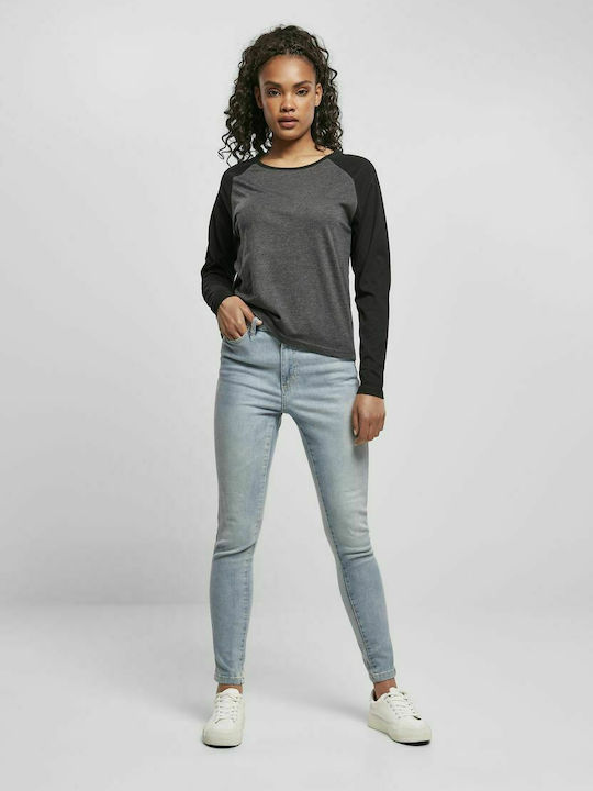 Women's Cotton Long Sleeve Grey Blouse