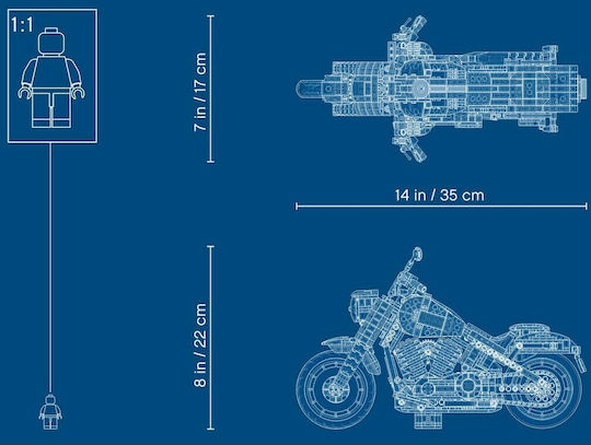 LEGO Creator Harley-Davi Fat Boy For 16+ Years