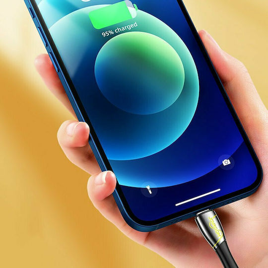 Joyroom S-1230K6 Плетена USB 2.0 Кабел USB-C мъжки - USB-A мъжки 10W Черен 1.2м