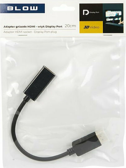 Blow Μετατροπέας DisplayPort male σε HDMI female 1τμχ DM-92-156