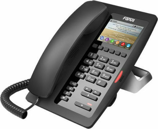 Fanvil H5 Hotel Wired IP Phone with 2 Lines Black