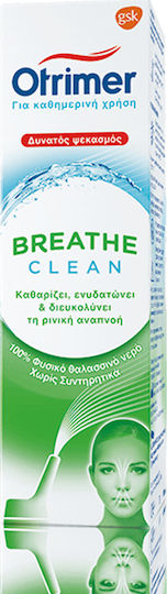 Haleon Otrimer Breathe Clean Natural Isotonic Seawater Solution, Strong Spray 100ml Nasal Spray with Sea Water 100ml