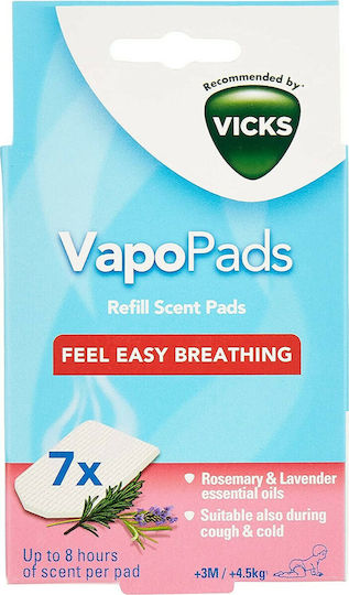 Vicks Paediatric Comforting Vapopads Ανταλλακτικές Ταμπλέτες με Αρωμα Λεβάντας 7τμχ