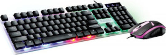 Alcatroz X-Craft XC1000 Σετ Gaming Πληκτρολόγιο με RGB φωτισμό & Ποντίκι (Αγγλικό US)