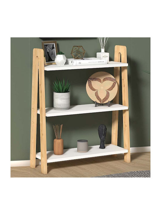 Shelving Unit Floor Como White / Oak 63x22x80cm