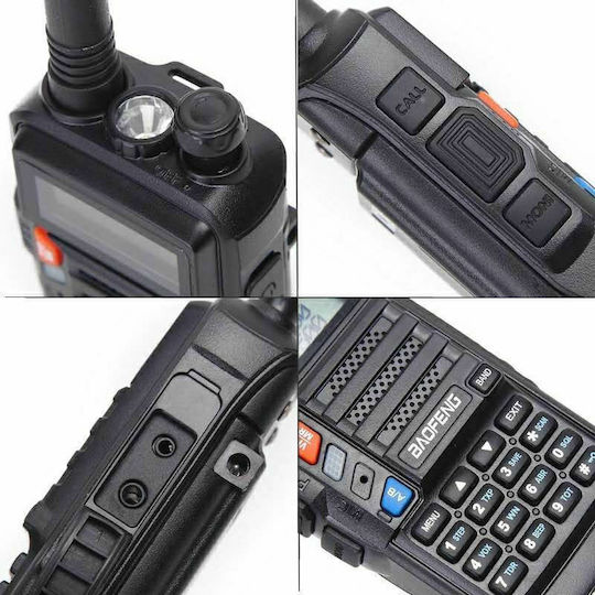 Baofeng UV-9S Transmițător Wireless UHF/VHF 5W cu Ecran Monocrom