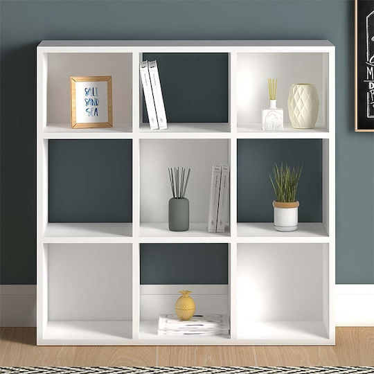 Етажерка Cube Бяла 90x30x90см