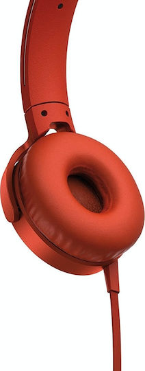 Sony MDR-XB550AP Wireless Wired On Ear Headphones Red