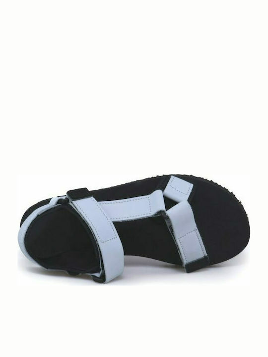 Esiot Ftera Leder Damen Flache Sandalen Sportlich Ice Grey