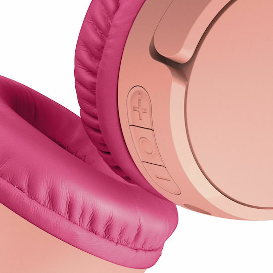 Belkin Soundform Mini Wireless / Wired On Ear Headphones with 30 hours of Operation Pink