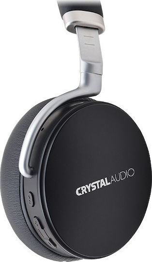 Crystal Audio Studio1K Wireless / Wired Over Ear Headphones with 20 hours of Operation Black