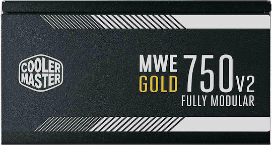 CoolerMaster MWE rev. 2.0 750W Μαύρο Τροφοδοτικό Υπολογιστή Full Modular 80 Plus Gold