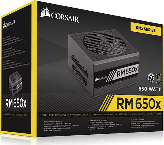 Corsair RMx 2018 Series RM650x 650W Τροφοδοτικό Υπολογιστή Full Modular 80 Plus Gold